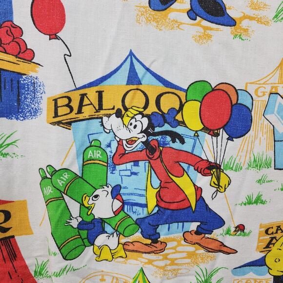 Vtg Walt Disney Productions Mickey Mouse “At the Fair” Lightweight Twin Bedsprea - Picture 2 of 10